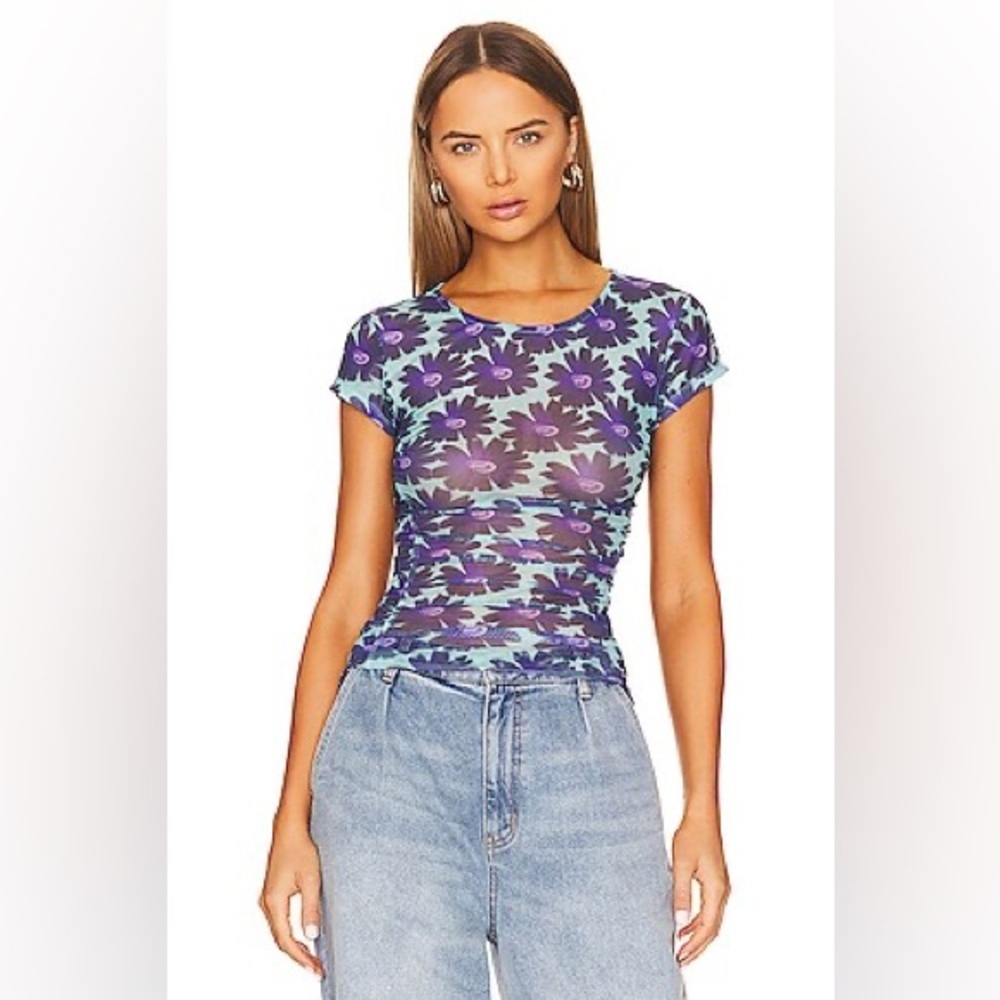 Mesh Free People Tee